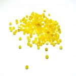 Apvalių rutuliukų detalės matinė spalva 5mm, loose amber beads milky colour 5mm