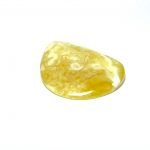 Baltas gintaro kabošonas 7,4 gr
