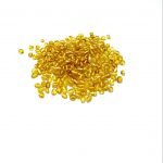 Slyvučių formos gintaro detalės - medaus spalva