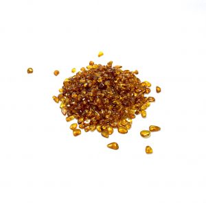 Kamantų formos gintaro detalės - konjako spalva, Loose chips cognac amber beads