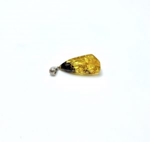 Rankų darbo skaidraus gintaro pakabukas Sidabras 925,Transparent amber handmade pendant Sterling silver
