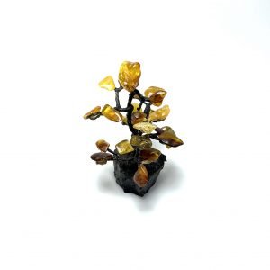 Gintaro medis 9 cm, Handmande amber tree 9cm