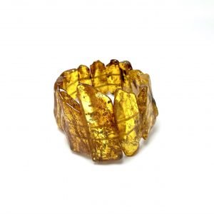 Gryno gintaro šiltų atspalvių apyrankė,Pure amber bracelet with warm shades