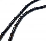 Vyriški juodo gintaro karoliai,Men's black amber beads necklace