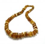 Natūralūs šviesaus gintaro karoliai,Natural light amber necklace