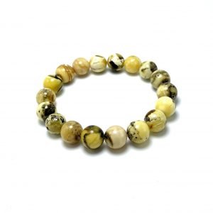 Natūralaus gintaro rutuliukų apyrankė 10 mm,Natural amber round beads stretch bracelet 10 mm