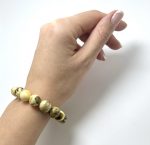 Natūralaus gintaro rutuliukų apyrankė 10 mm,Natural amber round beads stretch bracelet 10 mm