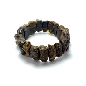 Gydomoji juodo gintaro apyrankė,Therapeutic black amber bracelet