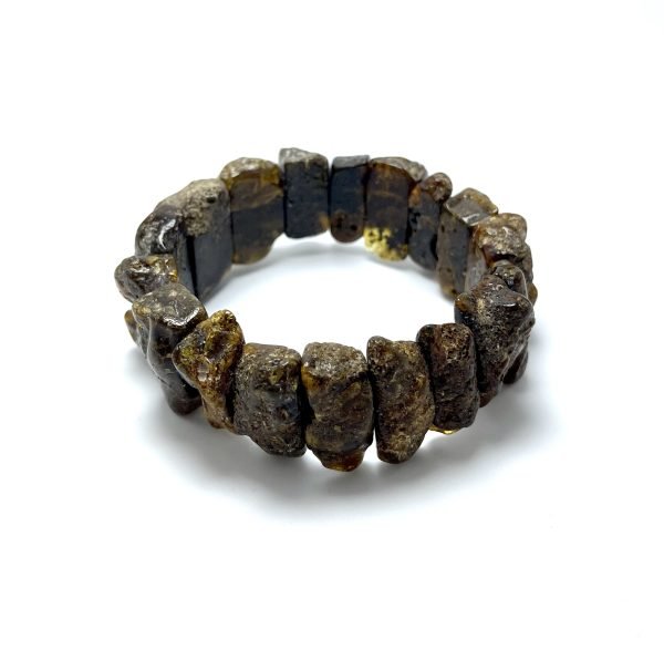 Gydomoji juodo gintaro apyrankė,Therapeutic black amber bracelet