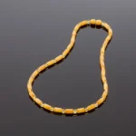 Prabangūs geltono gintaro karoliai, Luxurious yellow amber necklace