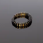 Spindinti deimantinio šlifavimo apyrankė, Shiny faceted amber bracelet