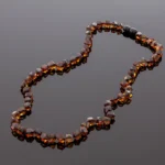 Puošnūs deimantinio šlifavimo karoliai, Gorgeous faceted amber necklace