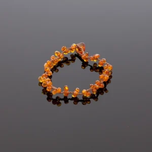 Moderni deimantinio šlifavimo apyrankė, Modern faceted amber bracelet