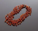 Deimantinio šlifavimo karoliai, Faceted amber necklace 