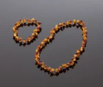 Žavingi deimantinio šlifavimo karoliai, Marvellous faceted amber necklace