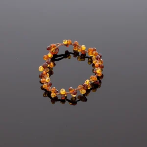 Žavinga deimantinio šlifavimo apyrankė, Marvellous faceted amber bracelet