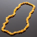 Antikvariniai geltono gintaro karoliai, Antique yellow amber necklace