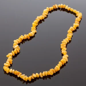 Antikvariniai geltono gintaro karoliai, Antique yellow amber necklace