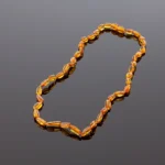 Gintaro karoliai - medaus spalvos slyvutės, Adult amber necklace - honey olive beads