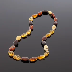 Klasikiniai gintaro karoliai - Ryto aušra, Classic style amber necklace - Morning dawn