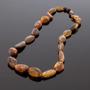 Natūralaus gintaro karoliai, Natural amber necklace 