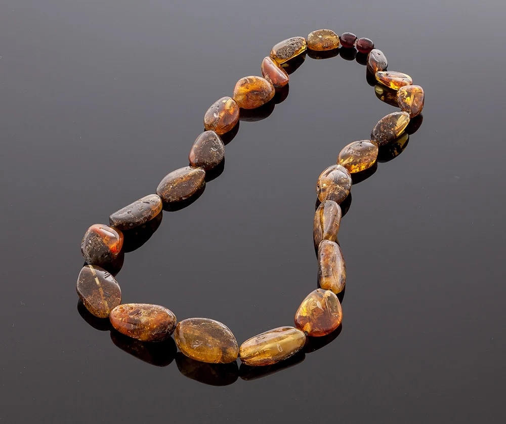 Natūralaus gintaro karoliai, Natural amber necklace 