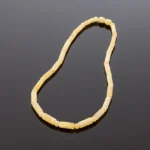 Prabangūs matiniai gintaro karoliai, 45cm, Luxurious milky amber necklace, 45cm