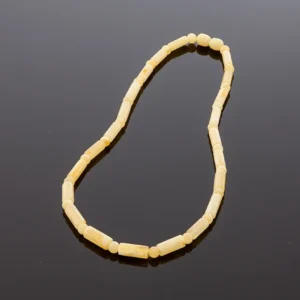 Prabangūs matiniai gintaro karoliai, 45cm, Luxurious milky amber necklace, 45cm