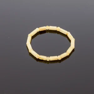 Prabangi matinė gintaro apyrankė, Luxurious milky amber bracelet