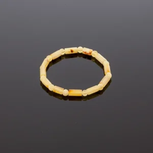 Natūrali matinė gintaro apyrankė, Natural milky amber bracelet