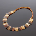 Spalvingas gintaro koljė - Kleopatra, Multicolor amber necklace - Cleopatra