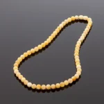 Prabangūs gintaro karoliai, 7mm, Deluxe round amber necklace, 7mm