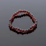 Gintaro apyrankė - vyšniniai baroko formos šaratėliai, Adult amber bracelet - cherry baroque beads