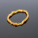 Gintaro apyrankė - medaus spalvos baroko formos šaratėliai, Adult amber bracelet - honey baroque beads