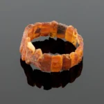 Gydomoji rudo gintaro apyrankė, Therapeutic brown amber bracelet