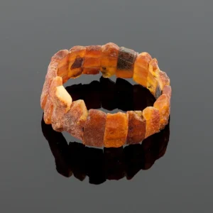 Gydomoji rudo gintaro apyrankė, Therapeutic brown amber bracelet