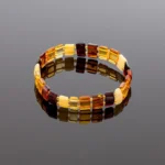 Klasikinė marga gintaro apyrankė, Classic multicolor amber bracelet