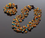Prabangi gintaro apyrankė su turkiu, Luxurious amber bracelet with turquoise